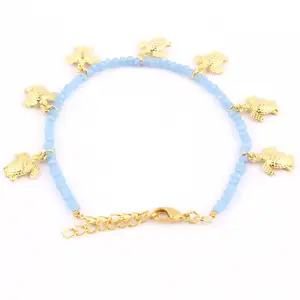 Оригинальный дизайн, лечебный синий браслет из халцедона, браслет с морской черепахой, позолоченный регулируемый браслет для женщин