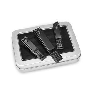 Coupe-ongles professionnel, en acier inoxydable, pour soins de beauté, pour faux-ongles, extensions pour les doigts, noir, avec lime - Product Image 3