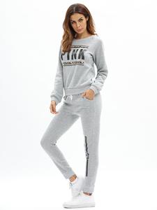 Conjunto de Sudadera con capucha de manga larga para hombre y mujer, chándal con logotipo personalizado, 2 uds. - Product Image 3