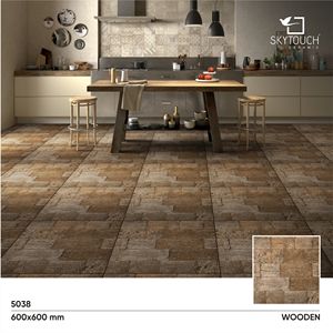 Intérieur de maison de haute qualité, salon, cuisine plancher en bois carreaux de porcelaine intérieur 600x600 600x1200 Carreaux de sol parfaits pour la décoration intérieure - Product Image 2