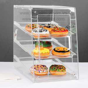 Glass cake display cabinet cake bakery display base acrylic bakery display cabinet