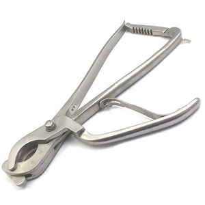 Alicate de castración emasculador blanco, <span class=keywords><strong>Triple</strong></span> trituración con trinquete, instrumentos de veterinaria, acero inoxidable - Product Image 1