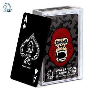 Impresión de Color de fondo negro con diseño personalizado, barniz brillante elevado, serie de cartas de juego de póker - Product Image 1