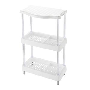 Top Jingle FP7183WT 4-Layer Plastic Modern Kitchen Storage <b>Trolley</b> Cart-<b>White</b> - Product Image 6