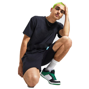 T-shirts et shorts en coton noir ensembles d'entraînement d'été costumes de jogging extensibles coupe-vent - Product Image 6