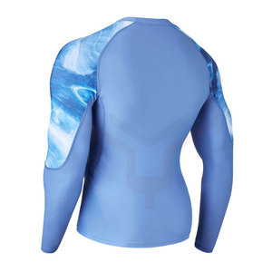 Private Label Long Spandex Rash Guard Gym Wear Respirant Compression Sport Style avec Logo Personnalisé Nouveau Design pour Summer MMA Use - Product Image 3