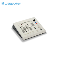 Console de contrôle d'éclairage de scène Liteputer 6CH DC12V 1A DMX-512/512 avec connecteurs XLR/RJ11, fonctions Chaser et Flash