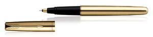 Luxury Executive <b>Roller</b> Ball Pen | Premium Gold Plated <b>Metal</b> Body with Matte Black Finish | Business & Corporate Gift Pen - Product Image 3