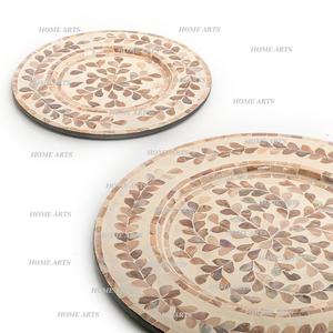 Ensemble de 2 assiettes de présentation rondes de tailles différentes, taille personnalisée, assiette de présentation pour mariage, fête, usage domestique - Product Image 2