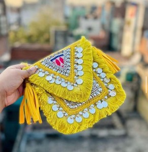 Dernier été Boho Banjara sacs fourre-tout à la main Jute coton doublure grande déclaration de mode pour les femmes filles pour les fêtes bas prix - Product Image 3