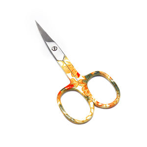 Beauté des sourcils ciseaux à cuticules courbées sac de manucure cadeau argent acier inoxydable Logo Style d'ongle emballage finition tranchante - Product Image 6