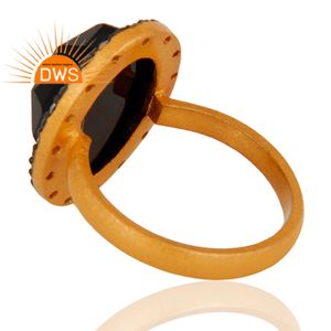 Anillo de cóctel Unisex, venta al por mayor de joyería de piedras preciosas, para fiesta, chapado en oro de 18k, proveedor de joyería de plata 925 - Product Image 3