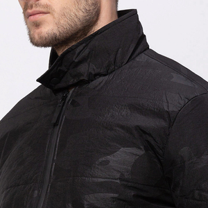 Veste bomber noire de haute qualité pour homme, coupe-vent, imperméable, à capuche, épaisse, décontractée, avec doublure orange, vente en gros, chaude, THANI AEIL - Product Image 4