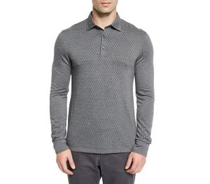 Custom Collar blew Slim Fit Short sleeve Polo T Shirt Men - Product Image 4