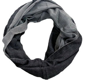 Élégant hiver réversible Snood rond écharpe ensemble confortable adultes haute qualité tricot coton Viscose polaire fabriqué - Product Image 3