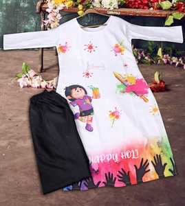 Kurti para el Festival de Holi, Superventas, el Mejor Diseño, Ropa Femenina de Rayón y Algodón, Ropa India Estampada, Kurta/Kurti de India y Pakistán - Product Image 4