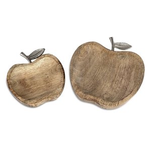 Plateau de Service en bois Peint À La Main - Product Image 1