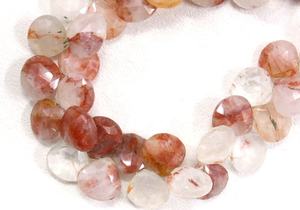 Belles pierres précieuses en Quartz Rutile naturel à facettes en forme de cœur, 1 brin, 38 pièces de qualité supérieure - Product Image 5