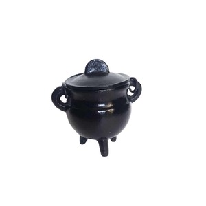 Bán Chạy Nhất Bán Buôn Gang Cauldron Mugs Halloween Witch Cauldron Ấm Đun Nước Ma Thuật Mixies Ma Thuật Phun Sương Vạc - Product Image 1