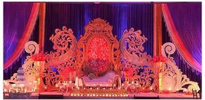 ตกแต่งเวทีแต่งงานฉากหลังหรูหราและหรูหราสำหรับโอกาสพิเศษ - Product Image 6