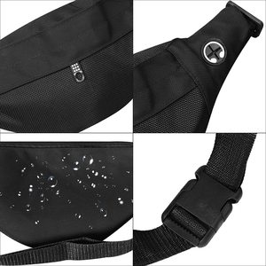 Fermeture éclair unisexe imperméable Polyester oreiller forme taille Fanny Pack voyage randonnée Sport de plein air argent ceinture - Product Image 4