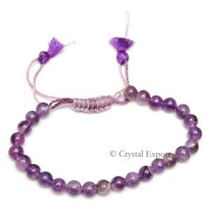 Best Quality of Amethyst Drawstring <b>Bracelets</b> : Amethyst Drawstring <b>Bracelets</b> for Sale - Product Image 1