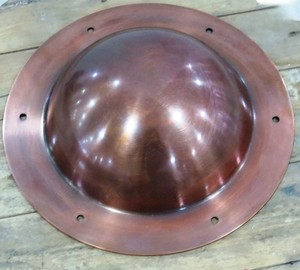 Bouclier circulaire en cuivre poli style antique pour bouclier viking, décoration d'intérieur, artisanat métallique - Product Image 3