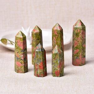 Tour d'Unakite naturelle brute/cristal de guérison d'obélisque pour l'équilibrage énergétique - Product Image 5
