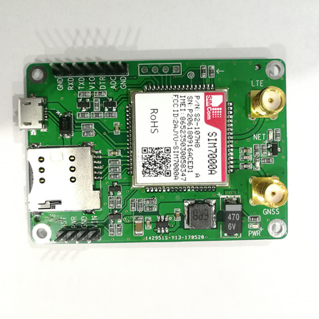 SIMCOM Wireless Module GPRS/EDGE Module Support LTE CAT-M1(eMTC) and NB-IoT Development Board  Breakout Board SIM7000A SIM7000E