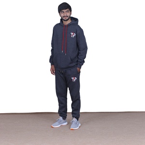 Custom Men's 100% Cotton Oversized Winter Sport Windbreaker <b>Tracksuit</b> Simple Design Streetwear Animal Print Lightweight Sports - Product Image 1