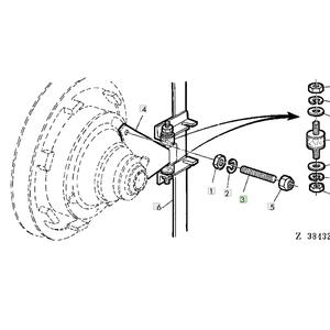 Goujon de tracteur JD numéro de pièce Z37478 composant de tracteur robuste de remplacement de haute qualité pièce d'équipement agricole OEM durable - Product Image 2