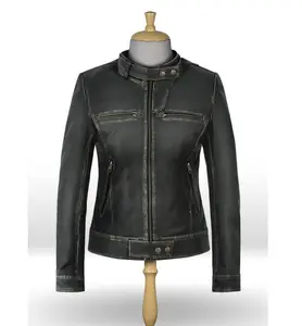 เสื้อแจ็กเก็ตหนังวัวแบบรูดซิปสำหรับผู้ชาย,สินค้าใหม่ปี2021สีหนังวัวแฟชั่นแบบเรียบง่ายใส่ได้ทุกโอกาส - Product Image 1