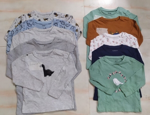 Enfants vêtements 100% coton unisexe enfants T-Shirt enfant en bas âge à manches longues t-shirt décontracté hauts séchage rapide respirant - Product Image 3