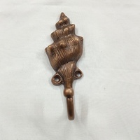 Dekorative Wandhaken Handgefertigtes Muschel-Design Wandhaken für Drei Wandhaken für Weihnachtsdekoration Schmiedeeisen