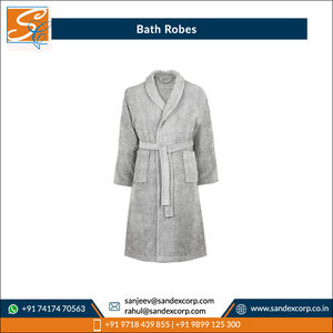 OEM Supply 100% Cotton Adult Bathrobes Quick Dry Customized Printing Luxury Style for Hotels Wholesale in India - Product Image 4