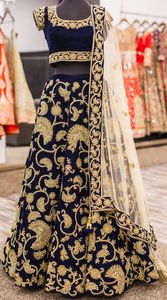---ELEGANT--NEW--HEAVY--BRIDAL--LEHENGA WITH KOTI--Dress with---Embellished in crystal glass beads stone work for Wedding=2021 - Product Image 2