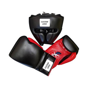 Custom Boxing Set 12 Oz/16 Oz/20 oz Boxing <b>Gloves</b> & Head Guard Leather Boxing Training <b>Gloves</b> - Product Image 1