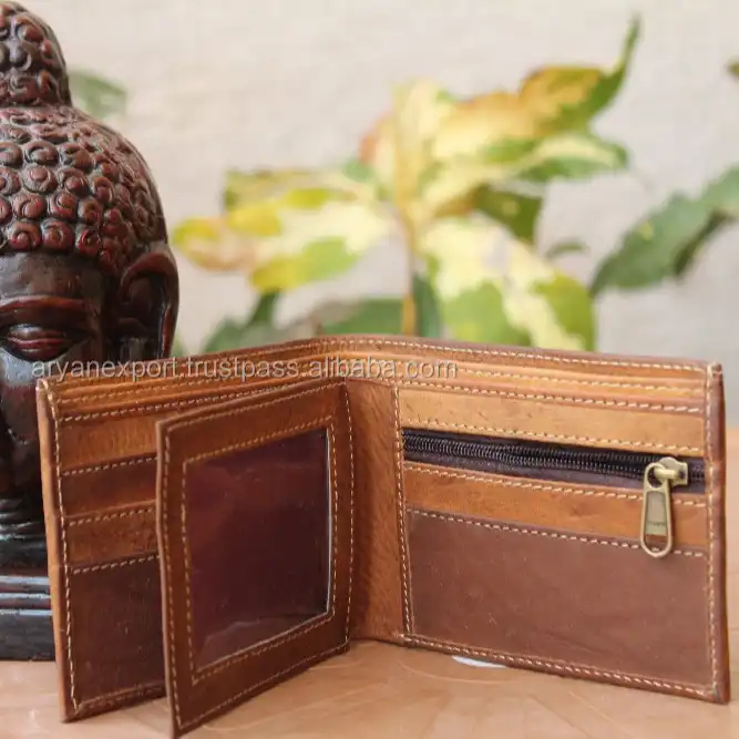 Buy ABYS Genuine Leather Brown Men Wallet|ATM Card Case|Money Purse|Card  Holder with Zip Closure (Set of 2 - One Wallet & One Key Ring) at Amazon.in