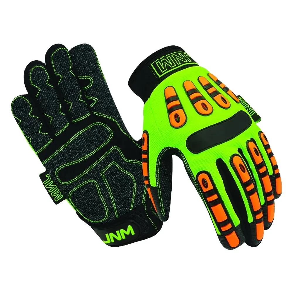 Reinforced Anti Vibration High Impact Cut Resistant Mechanic Work Gloves High Performance Anti Vibration Safety Protection Glove