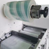 Máquina cortadora de pegatinas, trazador de etiquetas de alta velocidad con tarjeta de haz rotativo, rodillo de alimentación automático, cortador de troquel digital plano