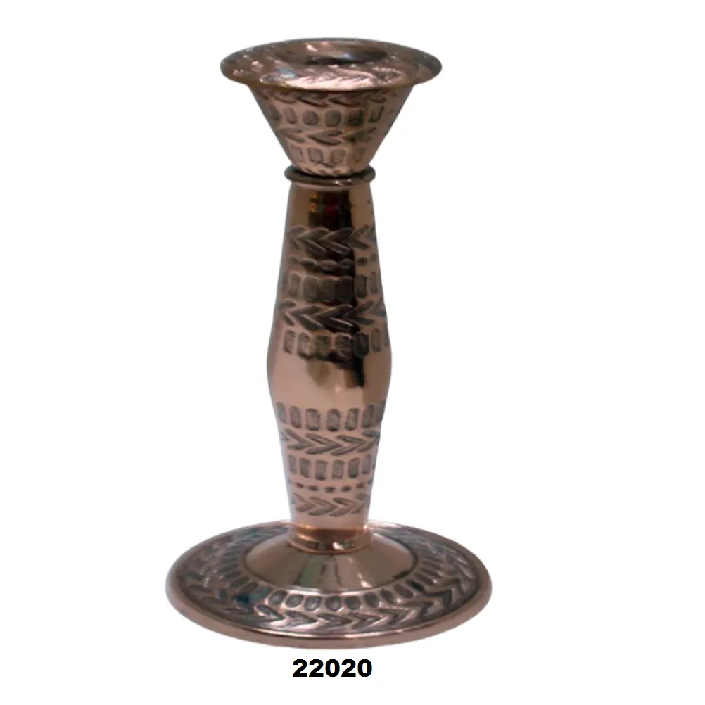 Wholesale Price Hot Selling Copper Pillar Candle Holder Home Decorative Table Top Centerpieces Candle Holder