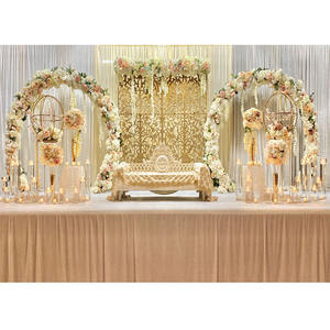 Contemporáneo moderno de Metal Fondo boda venta por mayor de Metal moderno boda telón de fondo/Panel Popular oro boda telón de fondo - Product Image 1