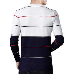 Ropa de gimnasio para hombre con estampado personalizado, camiseta raglán de manga larga de algodón, Camiseta ajustada de punto de manga larga, venta al por mayor de ropa para hombre - Product Image 3