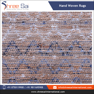 Fournisseur indien de tapis de sol tissés brodés à la main en jute et coton 100% les plus vendus à vendre à bas prix - Product Image 3