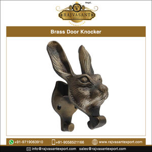 Pujador de Puerta de Latón Satinado con Forma de Cabeza de Conejo, Accesorio de Ventana de Acero Resistente, Diseño Tradicional Duradero para Hoteles - Product Image 2