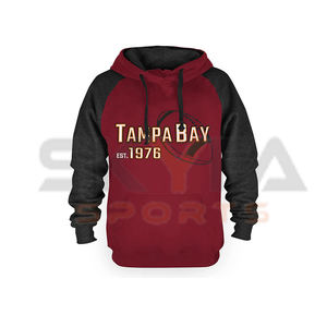Men sweatshirt embroidery Plain Pullover Custom Logo Cotton/polyester Hoodies - Product Image 4