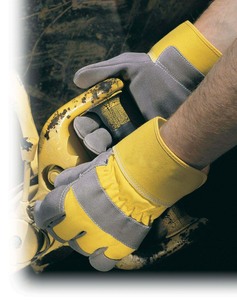 Gants de sécurité pour le jardinage en cuir de mouton, gants de travail pour hommes avec poignet extensibles de Protection au travail - Product Image 4