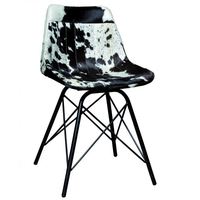 Chaises de salle à manger modernes pour salon, sellerie en cuir véritable, armature en acier inoxydable, ajustable, pour salle de sport et salle de bain