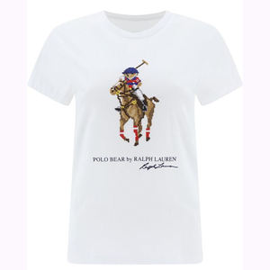 Polo estampado para mujer, Material PERSONALIZADO, blanco - Product Image 5