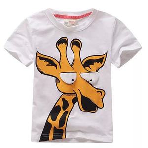 Camiseta de Verano para Bebés y Niños Pequeños, Unisex, Manga Corta, Informal, 100% Algodón, Estampada, Servicio OEM, Anti-Pilling, Transpirable, Secado Rápido, 7 Días - Product Image 5